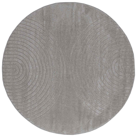 Vidaxl vloerkleden rond huarte grijs ø 120 cm polyester