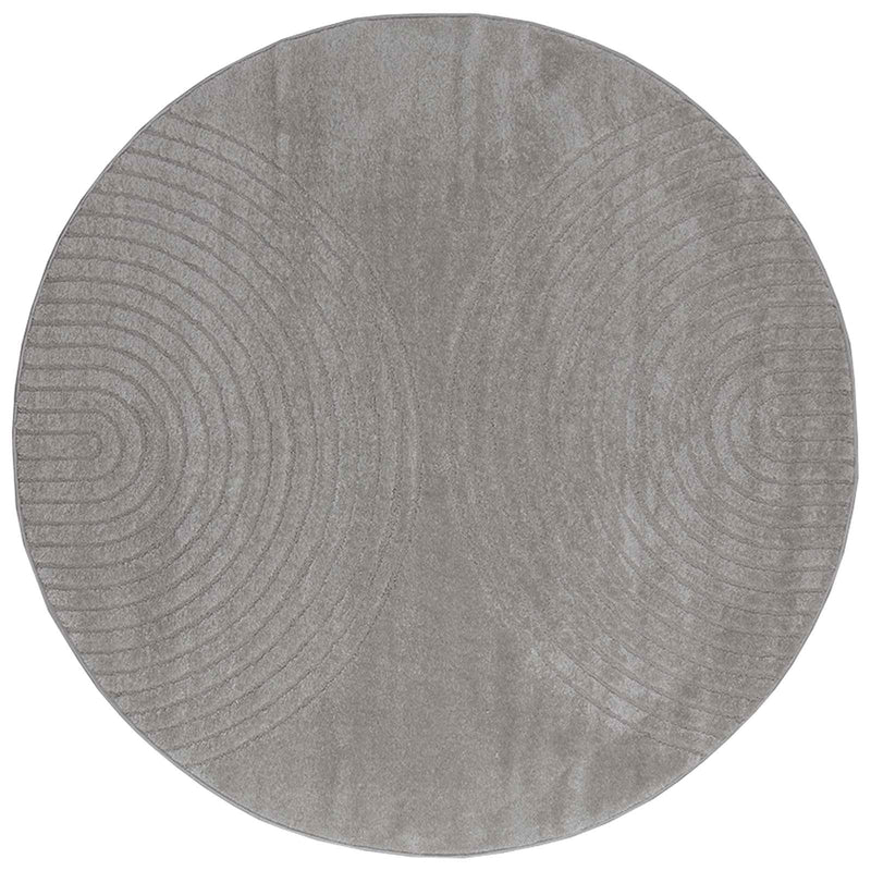 Load image into Gallery viewer, Vidaxl vloerkleden rond huarte grijs ø 160 cm polyester
