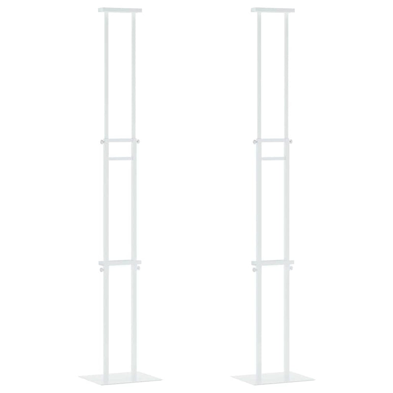 Load image into Gallery viewer, Vidaxl beurs displays 2 pcs wit 30 x 23,5 x 210 cm staal
