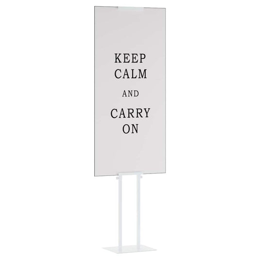Vidaxl beurs displays 2 pcs wit 30 x 23,5 x 210 cm staal