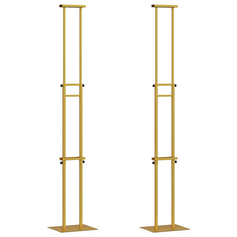 Load image into Gallery viewer, Vidaxl beurs displays 2 pcs goud 30 x 23,5 x 210 cm staal
