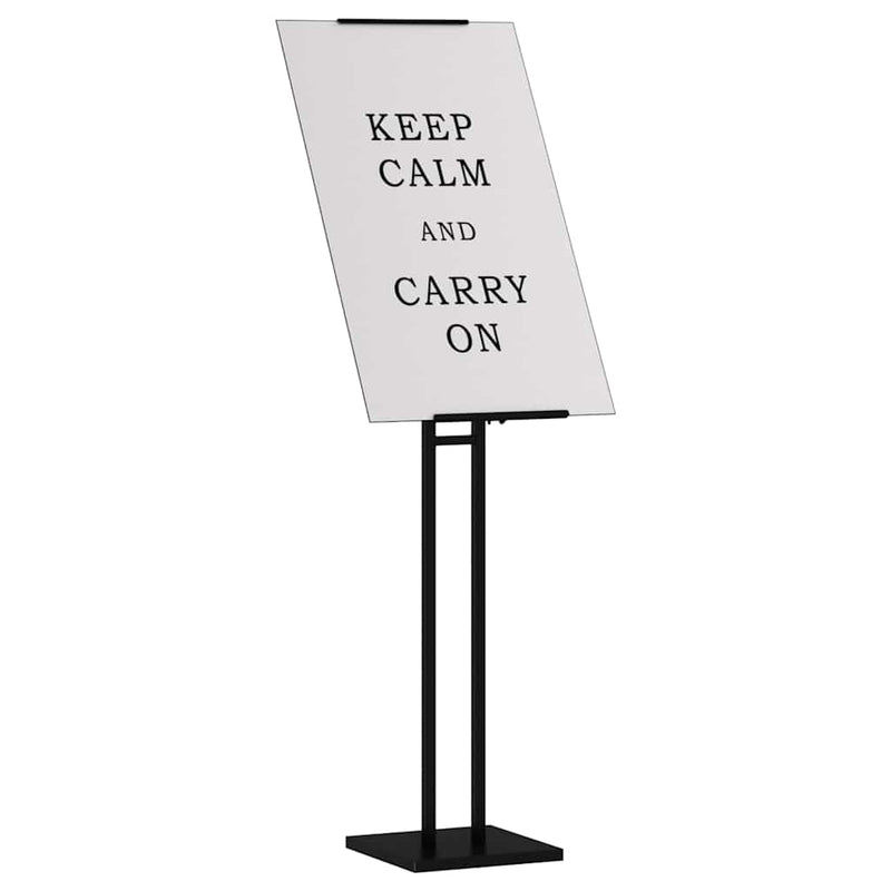 Load image into Gallery viewer, Vidaxl beurs displays 2 pcs zwart 26,5 x 26,5 x 150 cm staal
