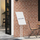 Vidaxl beurs displays 2 pcs wit 26,5 x 26,5 x 150 cm staal