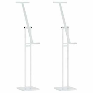 Vidaxl beurs displays 2 pcs wit 26,5 x 26,5 x 150 cm staal