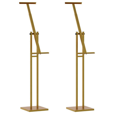 Vidaxl beurs displays 2 pcs goud 26,5 x 26,5 x 150 cm staal