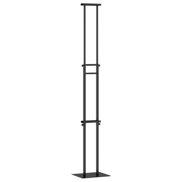 Vidaxl beurs displays zwart 30 x 23,5 x 210 cm staal