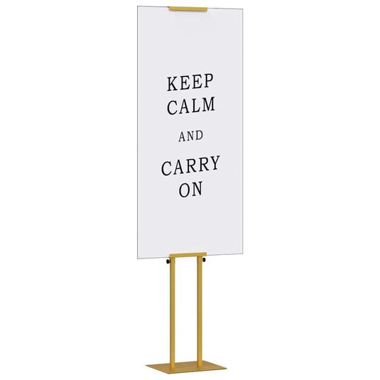 Vidaxl beurs displays goud 30 x 23,5 x 210 cm staal