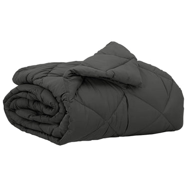 Vidaxl zomer dekbed antraciet 200 x 140 cm microfiber