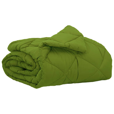 Vidaxl zomer dekbed groen 200 x 140 cm microfiber