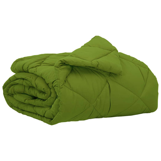 Vidaxl zomer dekbed groen 220 x 140 cm microfiber
