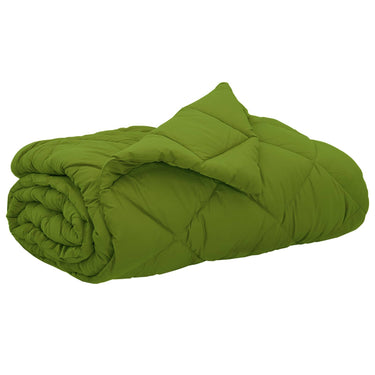 Vidaxl zomer dekbed groen 240 x 260 cm microfiber
