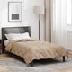 Vidaxl zomer dekbed taupe 220 x 135 cm microfiber