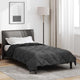 Vidaxl zomer dekbed zwart en anthraciet 200 x 155 cm microfiber