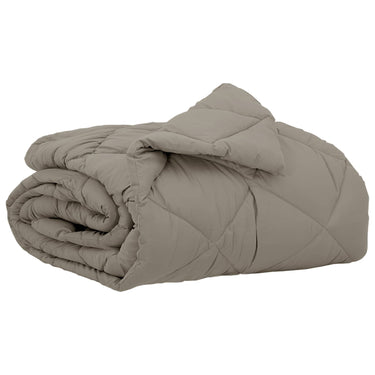Vidaxl zomer dekbed lichtgrijs 200 x 140 cm microfiber