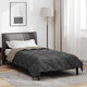 Vidaxl zomer dekbed lichtgrijs en antraciet 220 x 135 cm microfiber