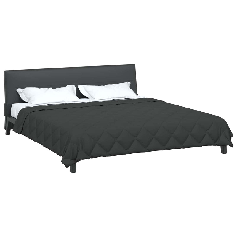 Load image into Gallery viewer, Vidaxl vol jaar dekbed antraciet 240 x 260 cm microfiber
