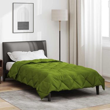 Vidaxl vol jaar dekbed groen 220 x 155 cm microfiber