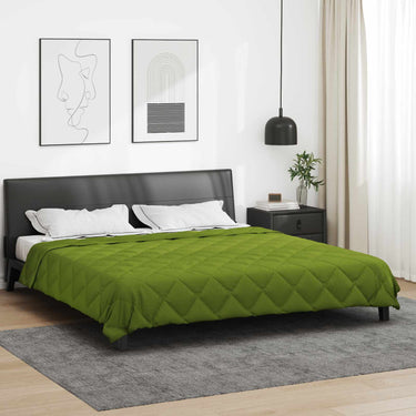 Vidaxl vol jaar dekbed groen 220 x 240 cm microfiber