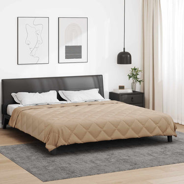 Vidaxl vol jaar dekbed taupe 200 x 200 cm microfiber