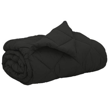 Vidaxl vol jaar dekbed zwart 220 x 240 cm microfiber