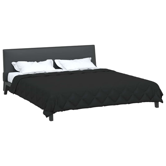 Vidaxl vol jaar dekbed zwart 220 x 240 cm microfiber