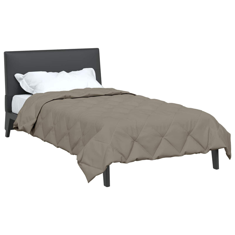 Load image into Gallery viewer, Vidaxl vol jaar dekbed lichtgrijs 220 x 140 cm microfiber
