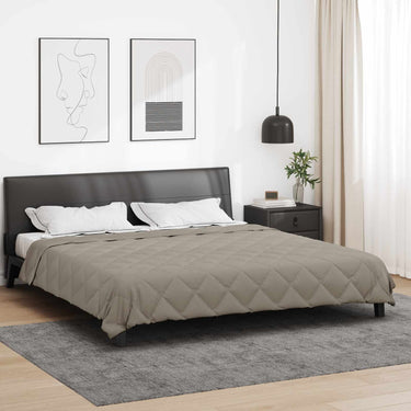 Vidaxl vol jaar dekbed lichtgrijs 240 x 260 cm microfiber