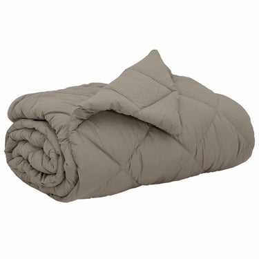 Vidaxl vol jaar dekbed lichtgrijs 240 x 260 cm microfiber