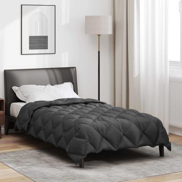 Vidaxl winter dekbed antraciet 200 x 140 cm microfiber