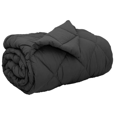 Vidaxl winter dekbed antraciet 200 x 155 cm microfiber