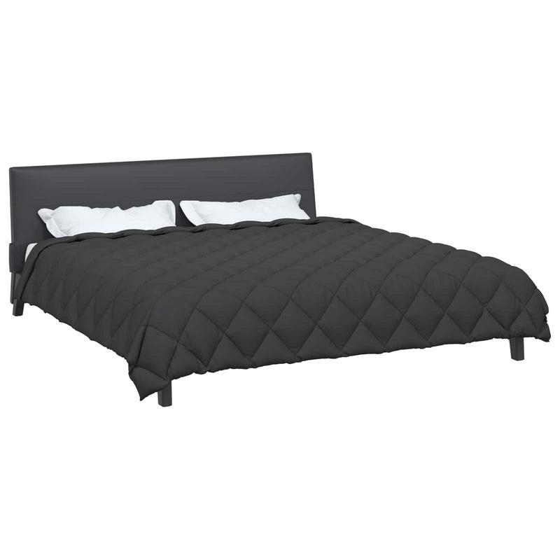 Load image into Gallery viewer, Vidaxl winter dekbed antraciet 200 x 200 cm microfiber
