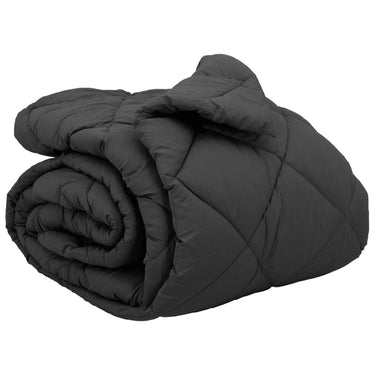 Vidaxl winter dekbed antraciet 220 x 240 cm microfiber