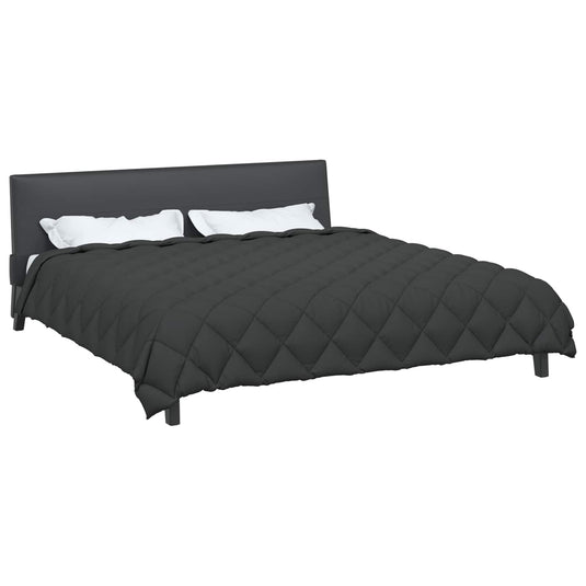 Vidaxl winter dekbed antraciet 220 x 260 cm microfiber