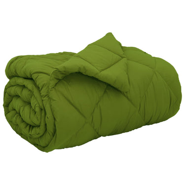 Vidaxl winter dekbed groen 200 x 140 cm microfiber