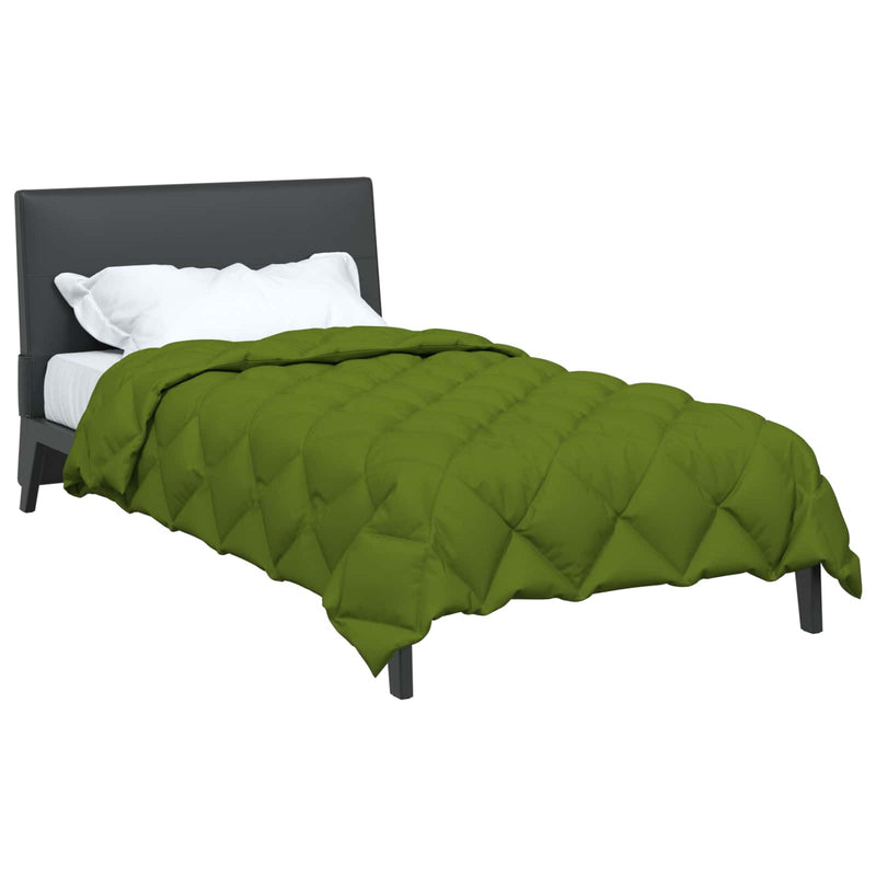 Load image into Gallery viewer, Vidaxl winter dekbed groen 220 x 140 cm microfiber
