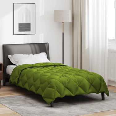 Vidaxl winter dekbed groen 220 x 155 cm microfiber