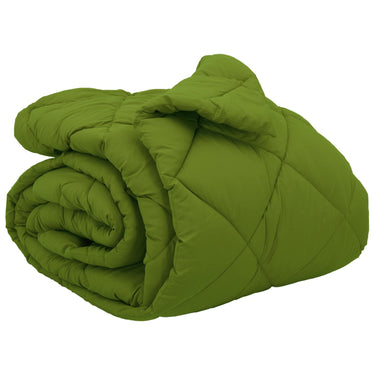Vidaxl winter dekbed groen 220 x 240 cm microfiber