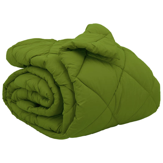 Vidaxl winter dekbed groen 220 x 260 cm microfiber