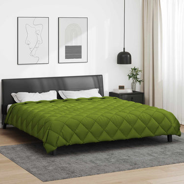 Vidaxl winter dekbed groen 240 x 260 cm microfiber