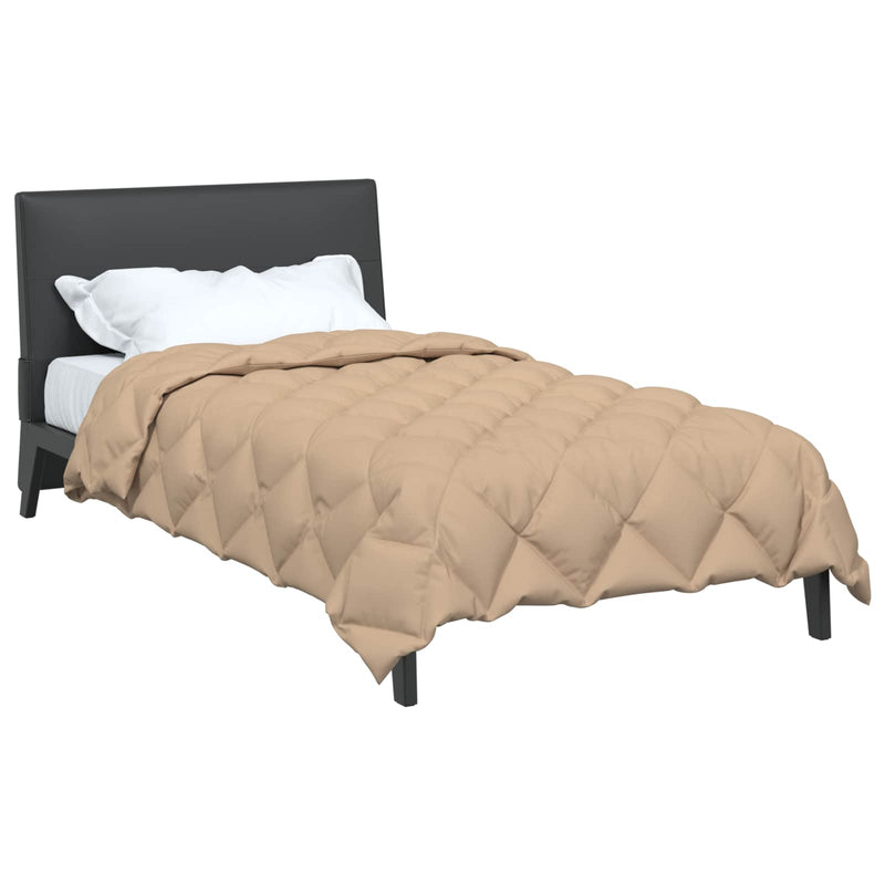 Load image into Gallery viewer, Vidaxl winter dekbed taupe 200 x 155 cm microfiber
