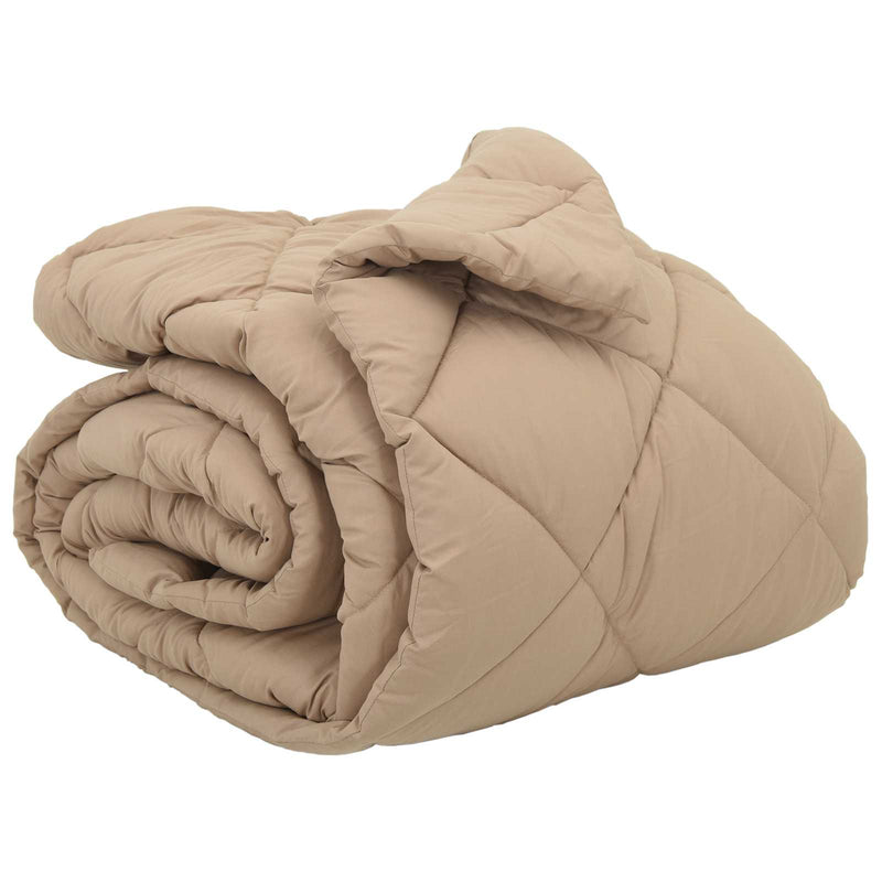 Load image into Gallery viewer, Vidaxl winter dekbed taupe 220 x 200 cm microfiber
