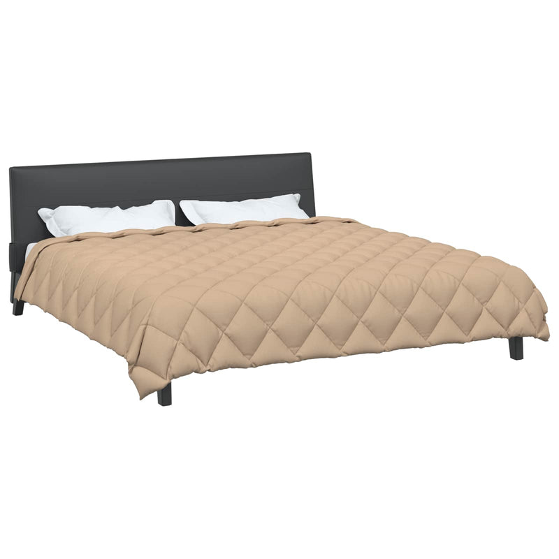 Load image into Gallery viewer, Vidaxl winter dekbed taupe 220 x 200 cm microfiber
