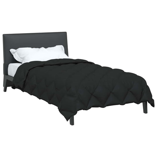 Vidaxl winter dekbed zwart 200 x 135 cm microfiber