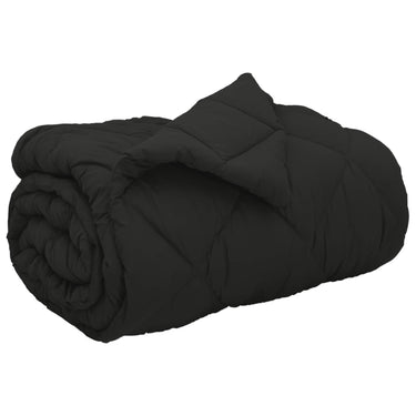 Vidaxl winter dekbed zwart 200 x 140 cm microfiber