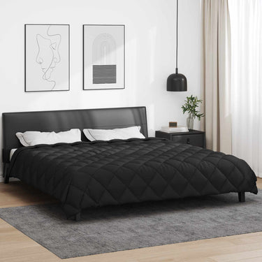 Vidaxl winter dekbed zwart 240 x 200 cm microfiber