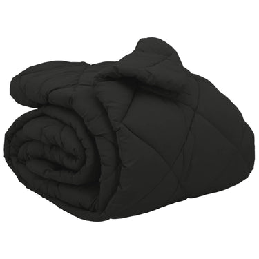 Vidaxl winter dekbed zwart 240 x 200 cm microfiber