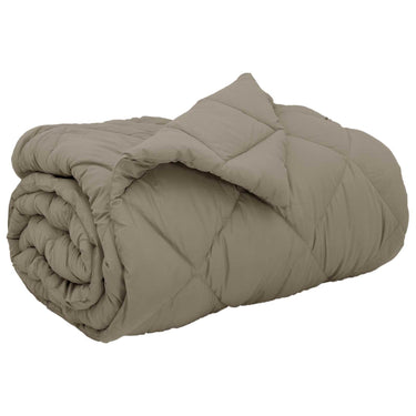 Vidaxl winter dekbed lichtgrijs 200 x 155 cm microfiber
