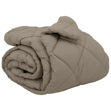 Vidaxl winter dekbed lichtgrijs 240 x 200 cm microfiber