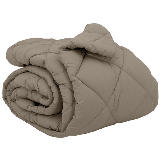 Vidaxl winter dekbed lichtgrijs 220 x 260 cm microfiber