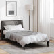 Vidaxl vol jaar dekbed zilver 200 x 155 cm satijn en microfiber